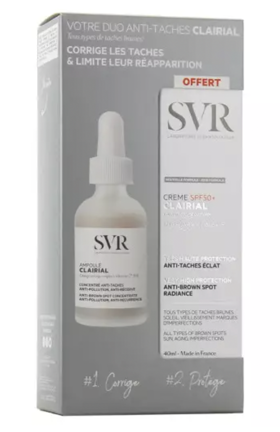 Coffret SVR Clairial serum + spf