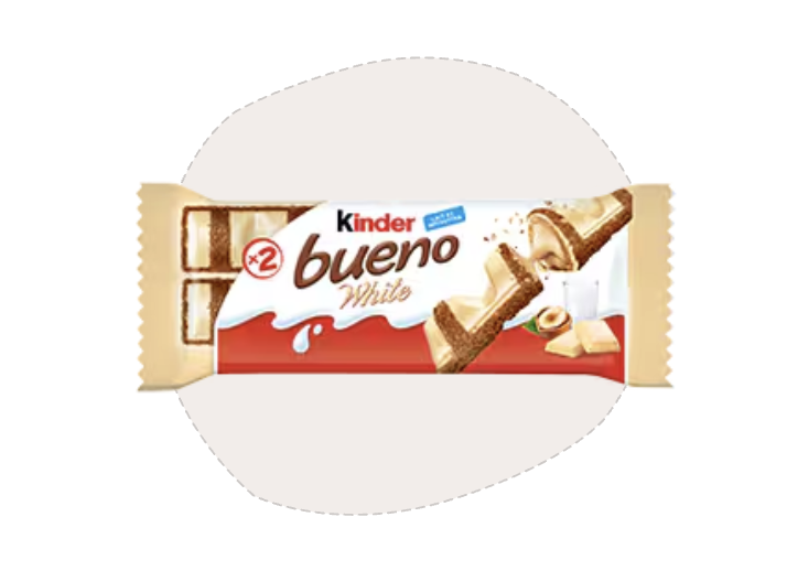 Kinder bueno blanc