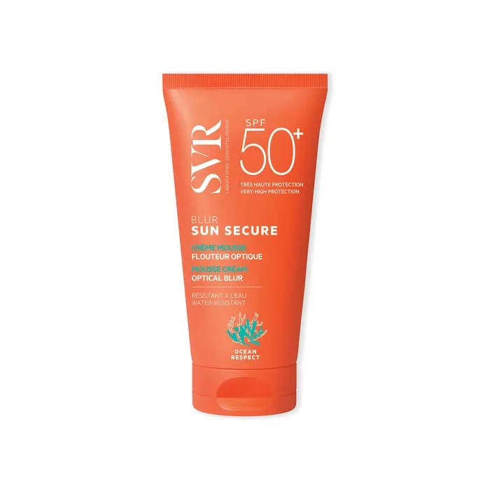 SUN SECURE BLUR - Crème Mousse Solaire Sans Parfum SPF50+ - Visage - Peaux Sensibles